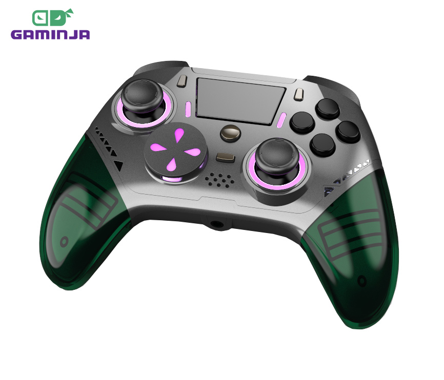 GAMINJA P42 Wireless Bluetooth controller for PS4 with RGB  light