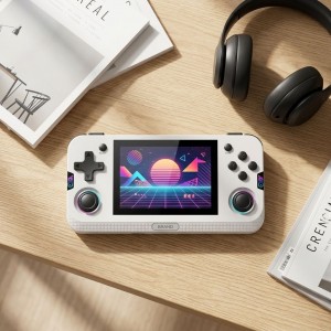 GAMINJA Handheld Video Game Console Linux Open Source System 3000mAh Long Battery Life Own Factory Private Mold Support OEM/ODM