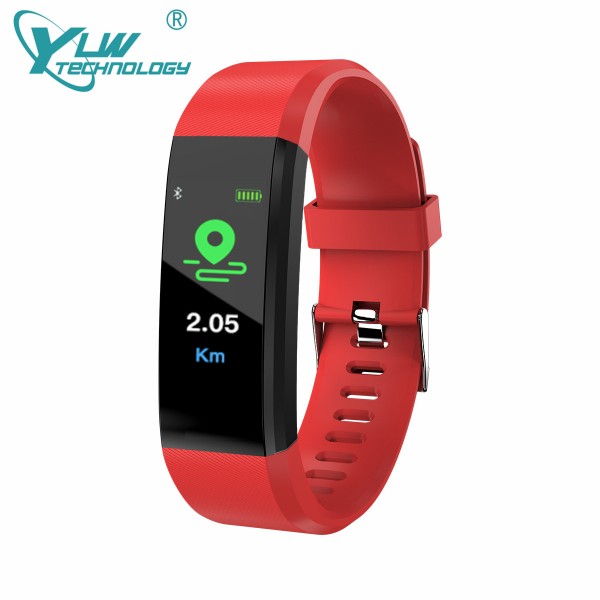 YLW CY115 Color Screen New Smart Bracelet with Blood Pressure Heart Rate Monitor Waterproof IP67
