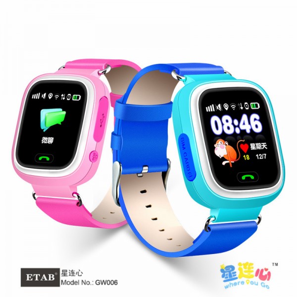 ETAB GW006 kIDS Watch with 1.22 Inch Touch Sreen Remote Monitoring Alarm GPS WIFI LBS AGPS Positioning